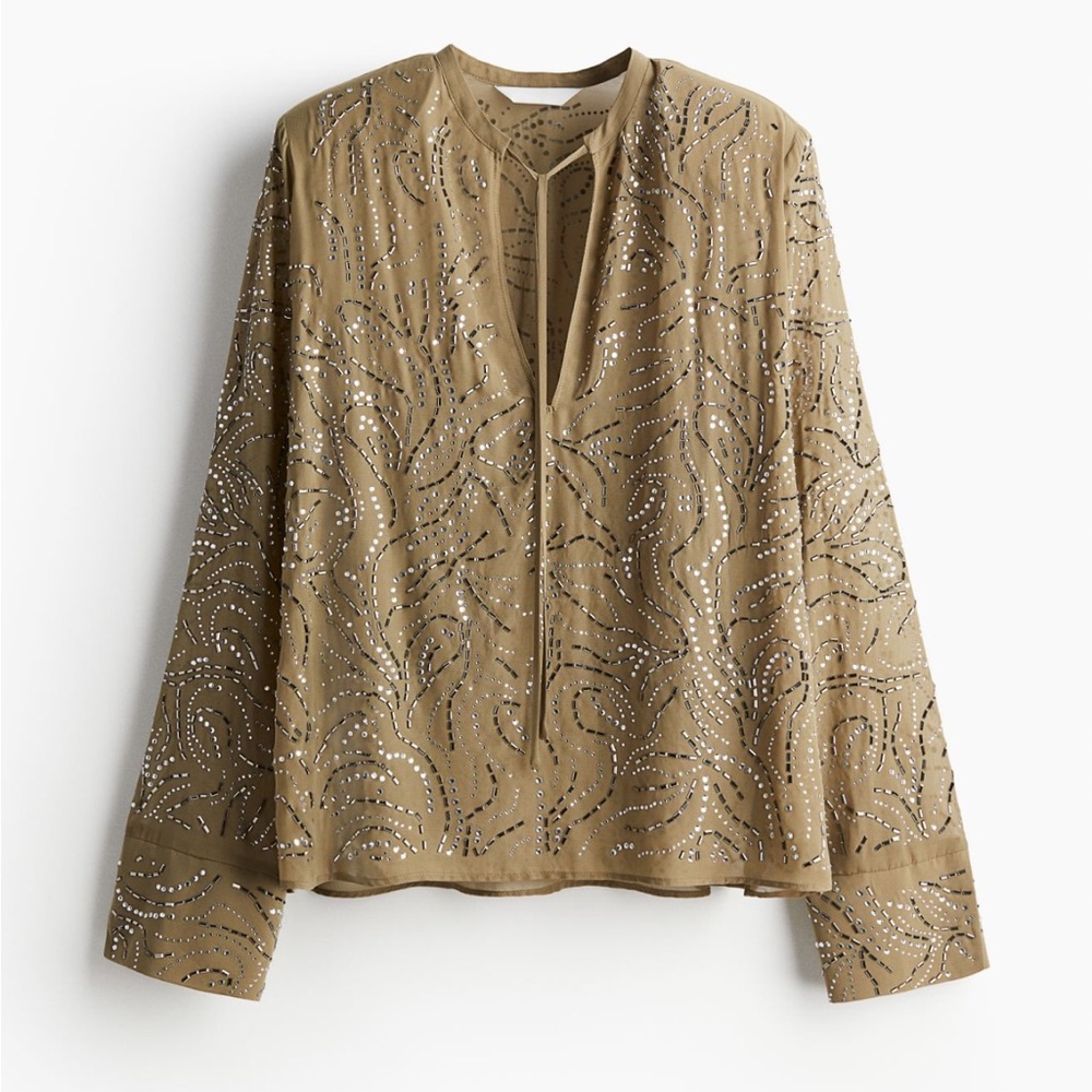 H&M Rhinestone- Embellished Blouse